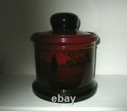 Very Rare Royal Doulton Flambe Tobacco Jar Hunting Scenes Excellent