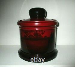 Very Rare Royal Doulton Flambe Tobacco Jar Hunting Scenes Excellent