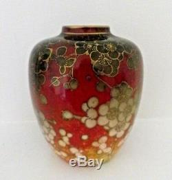 Very Rare Royal Doulton Flambe Vase Blossom Harry Nixon Pristine