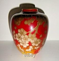 Very Rare Royal Doulton Flambe Vase Blossom Harry Nixon Pristine