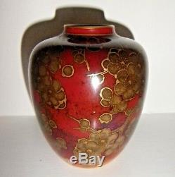 Very Rare Royal Doulton Flambe Vase Blossom Harry Nixon Pristine
