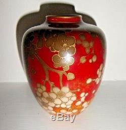 Very Rare Royal Doulton Flambe Vase Blossom Harry Nixon Pristine