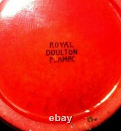 Very Rare Royal Doulton Flambe Vase Desert Scenes Perfect