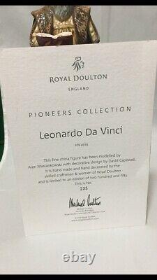 Very Rare Royal Doulton LEONARDO DA VINCI HN4939 -Boxed/COA- Ltd Edition 235/250