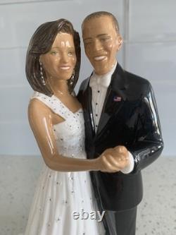 Very Rare Royal Doulton Ltd Ed President & Mrs Obama Inaugural Dance HN5482 Box