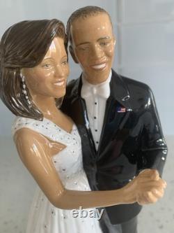 Very Rare Royal Doulton Ltd Ed President & Mrs Obama Inaugural Dance HN5482 Box
