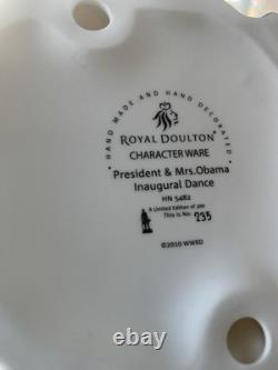 Very Rare Royal Doulton Ltd Ed President & Mrs Obama Inaugural Dance HN5482 Box
