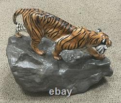 Very Rare Royal Doulton Prestige Tiger On A Rock Figurine HN 2639