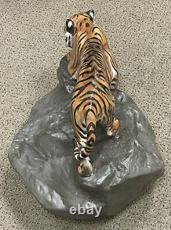 Very Rare Royal Doulton Prestige Tiger On A Rock Figurine HN 2639