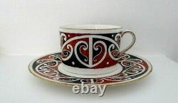 Very Rare Royal Doulton Seriesware Cup And Saucer Maori Art E4988 Perfect