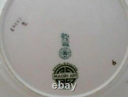 Very Rare Royal Doulton Seriesware Cup And Saucer Maori Art E4988 Perfect