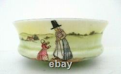 Very Rare Royal Doulton Seriesware Pedestal Sugar Bowl Welsh Ladies E3794