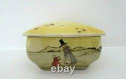 Very Rare Royal Doulton Seriesware Trinket Box Welsh Ladies D2717 Perfect