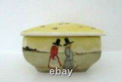 Very Rare Royal Doulton Seriesware Trinket Box Welsh Ladies D2717 Perfect