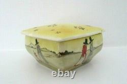 Very Rare Royal Doulton Seriesware Trinket Box Welsh Ladies D2717 Perfect