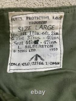 Very Rare Royal Observer Corps'Suits Protective ROC Trouser' 1953 LARGE