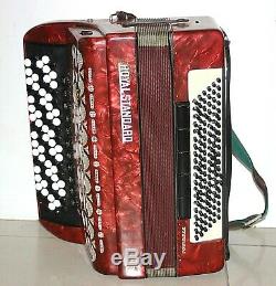 Very Rare Royal Standard 5 Row Button Accordion Germany B-System Bayan 120/87