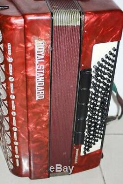 Very Rare Royal Standard 5 Row Button Accordion Germany B-System Bayan 120/87