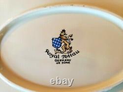 Very Rare Royal Tettau Puritan 13 3/4 Oval Serving Plate Bowl Tray EUC