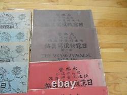 Very Rare Set Of 11 K. Ogawa The Russo-Japanese War Imperial Photography Books