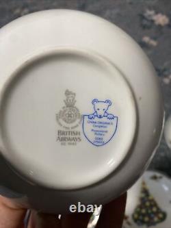 Very Rare Set Of 6 Royal Doulton British Airways Christmas Bowls
