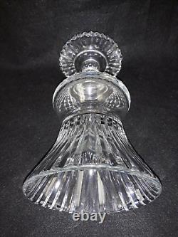 Very Rare Signed 9.5'' Royal Brierley Crystal Heavy Thistle Shaped Vase MINT