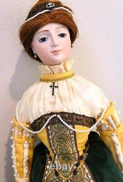 Very Rare Unused 1980s Handmade 22 Porcelain Doll The Royal Collection #12of#25