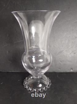 Very Rare Vintage Candlewick Imperial Clear 10 Dome Footed Vase Stem 3400
