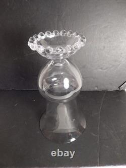 Very Rare Vintage Candlewick Imperial Clear 10 Dome Footed Vase Stem 3400