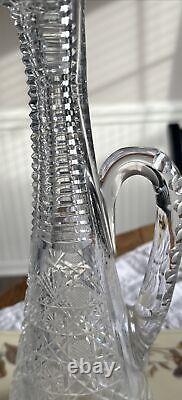 Very Rare Vintage Hunt Royal Pattern Crystal Decanter with Stopper Elegant