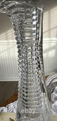 Very Rare Vintage Hunt Royal Pattern Crystal Decanter with Stopper Elegant