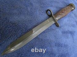 Very Rare Vintage Original Us Ww2 Knife Bayonet And Sheath Made By Imperial