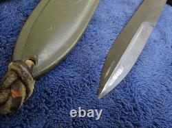 Very Rare Vintage Original Us Ww2 Knife Bayonet And Sheath Made By Imperial