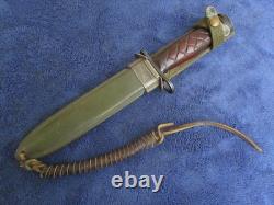 Very Rare Vintage Original Us Ww2 Knife Bayonet And Sheath Made By Imperial