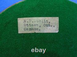 Very Rare Vintage Royal Canadian Signals Figural Ashtray A. P. Abolit Ottawa