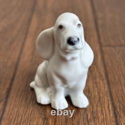 Very Rare Vintage Royal Copenhagen Blue Palmette Figurine Dog