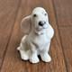 Very Rare Vintage Royal Copenhagen Blue Palmette Figurine Dog
