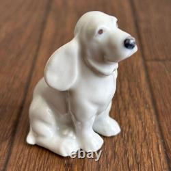 Very Rare Vintage Royal Copenhagen Blue Palmette Figurine Dog