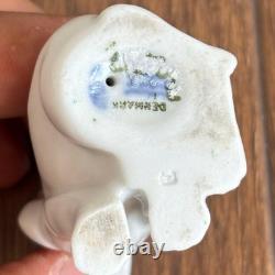 Very Rare Vintage Royal Copenhagen Blue Palmette Figurine Dog