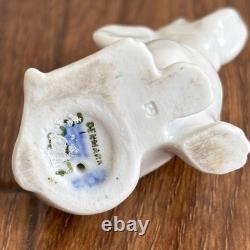 Very Rare Vintage Royal Copenhagen Blue Palmette Figurine Dog