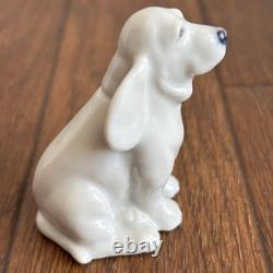 Very Rare Vintage Royal Copenhagen Blue Palmette Figurine Dog
