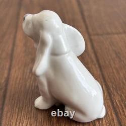 Very Rare Vintage Royal Copenhagen Blue Palmette Figurine Dog