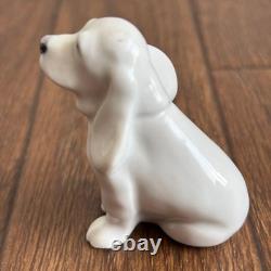 Very Rare Vintage Royal Copenhagen Blue Palmette Figurine Dog