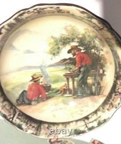 Very Rare Vintage Royal Doulton Series Ware Jock of the Bushvelt Footed Bowl