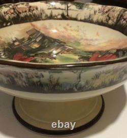 Very Rare Vintage Royal Doulton Series Ware Jock of the Bushvelt Footed Bowl