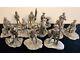 Very Rare Vintage Royal Geographic Society 12 Pewter Figurine Explorer Set NICE