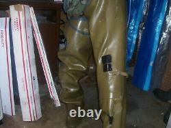 Very Rare Vintage Us Royal Rubber Shoe In Hip Boots Waders X-tall