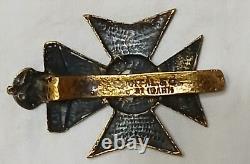 Very Rare Vintage WWII British The Kings Royal Rifle Corps Hat Badge