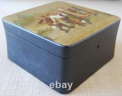 Very Rare Vishnyakov Imperial Russian Lacquer Box