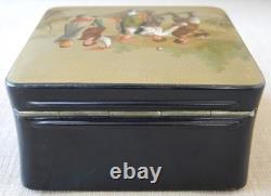 Very Rare Vishnyakov Imperial Russian Lacquer Box